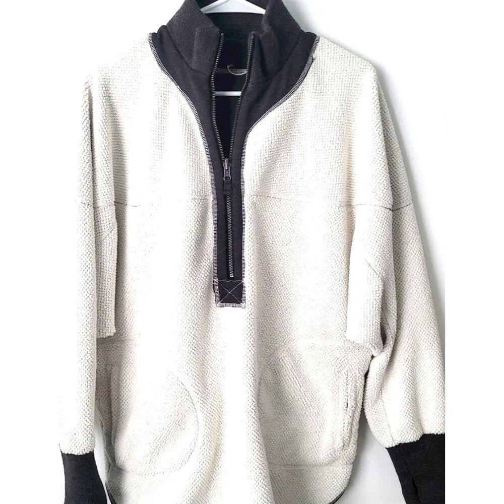 Free People Movement Mountain Dreamin Reversible Fleece 1/2 Zip Jacket Womens-SM